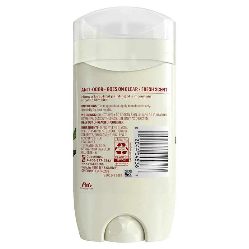 Old Spice Aluminum Free Deodorant - Alpine with Hemp Seed Oil - Inspired by Nature - 3oz