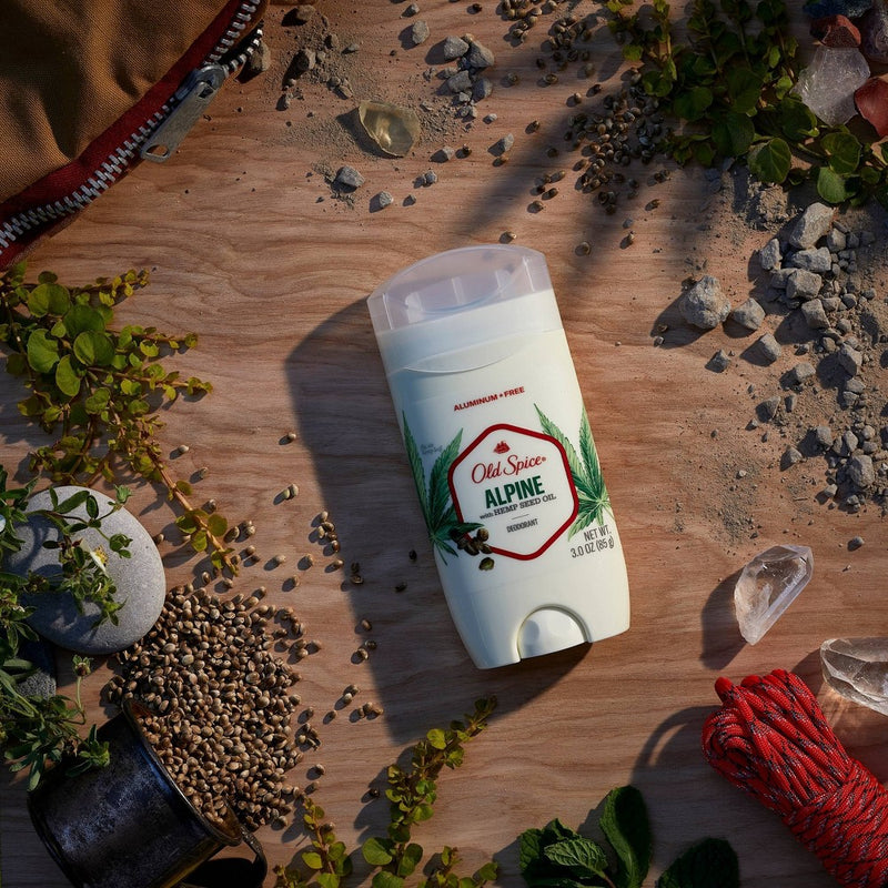 Old Spice Aluminum Free Deodorant - Alpine with Hemp Seed Oil - Inspired by Nature - 3oz