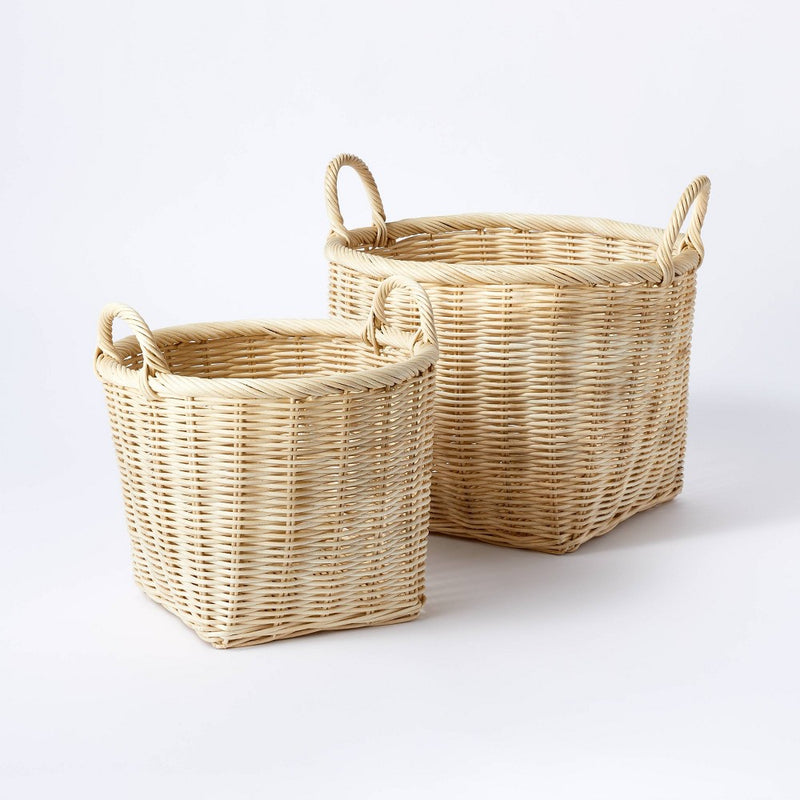 Medium Rattan Basket with Handles - Threshold™ designed with Studio McGee (LOCAL PICKUP ONLY)