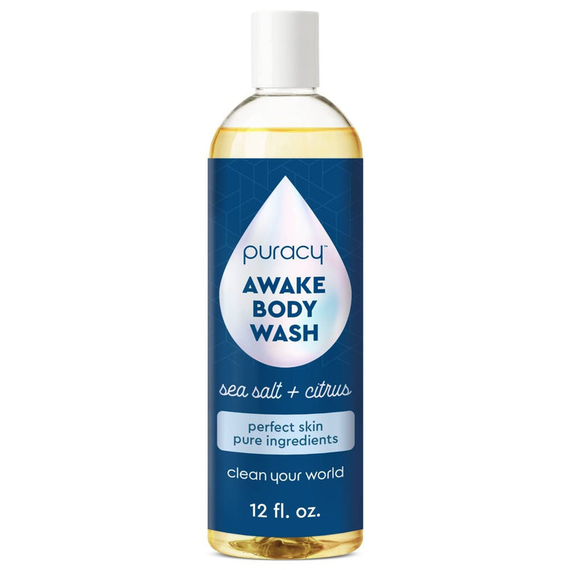Puracy Natural Body Wash Shower Gel - Citrus & Sea Salt - 12 fl oz