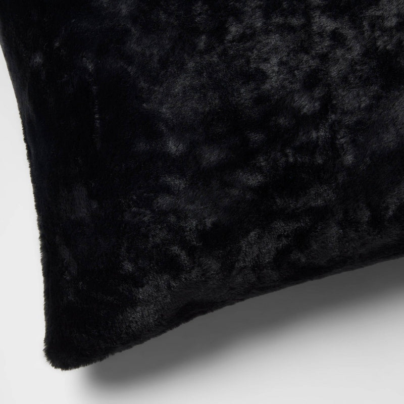 Plush Body Pillow Cover Black - Room Essentials™6