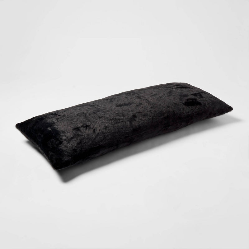 Plush Body Pillow Cover Black - Room Essentials™6