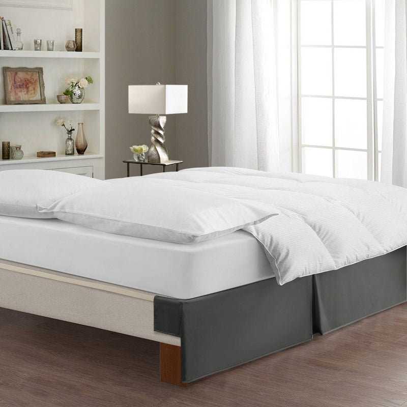 Full Tailored Bedskirt Gray - Magic Skirt