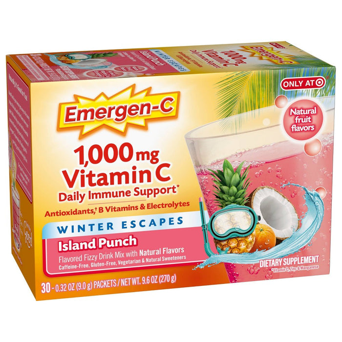 Emergen-C Island Punch Dietary Supplements - 30ct