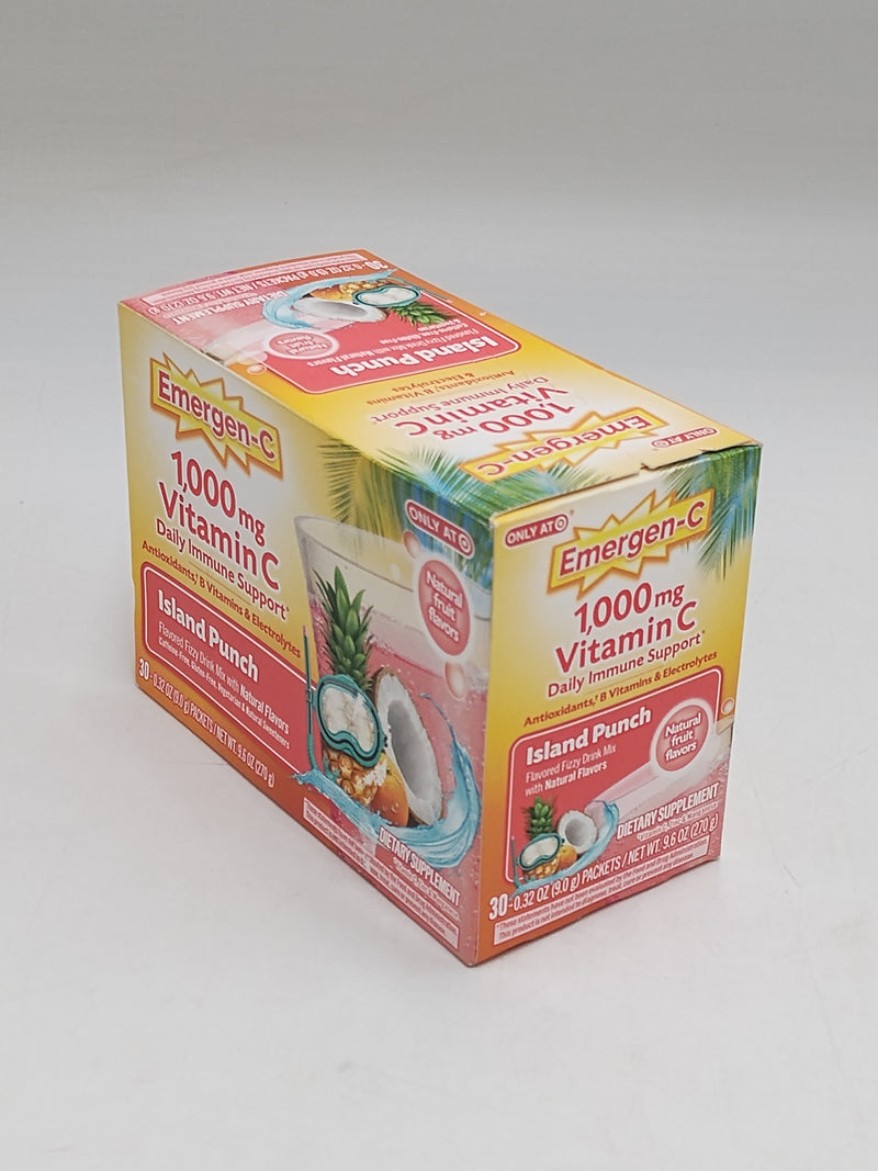 Emergen-C Island Punch Dietary Supplements - 30ct - EXP: 12/2026