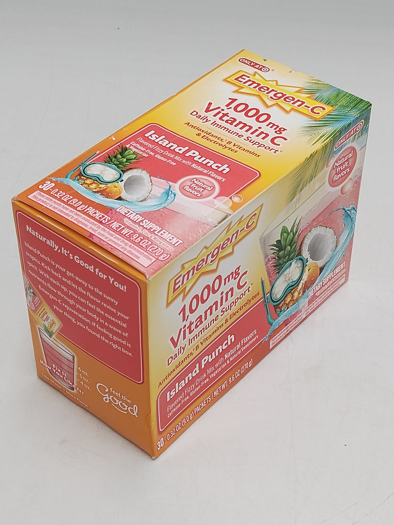 Emergen-C Island Punch Dietary Supplements - 30ct - EXP: 12/2026