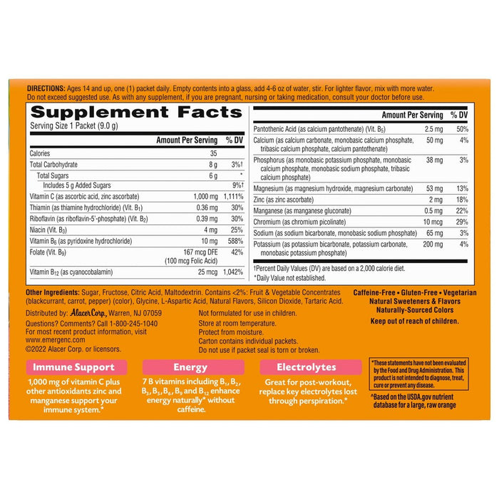Emergen-C Island Punch Dietary Supplements - 30ct