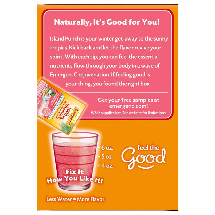 Emergen-C Island Punch Dietary Supplements - 30ct