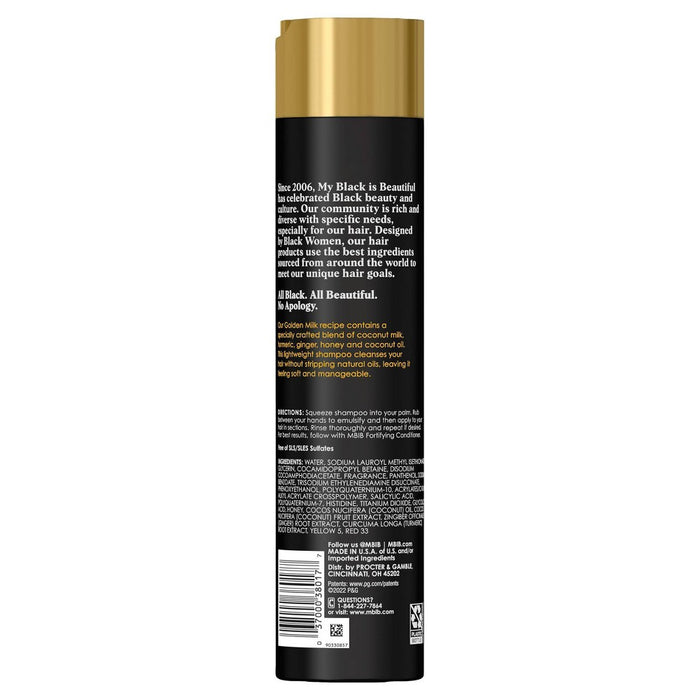 My Black is Beautiful Sulfate-Free Hydrating Shampoo with Golden Milk for Curly Hair - 9.6 fl oz
