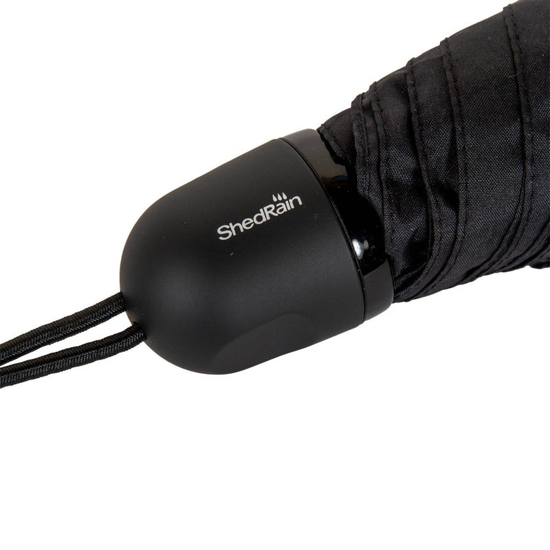 ShedRain Mini Manual Compact Umbrella - Black