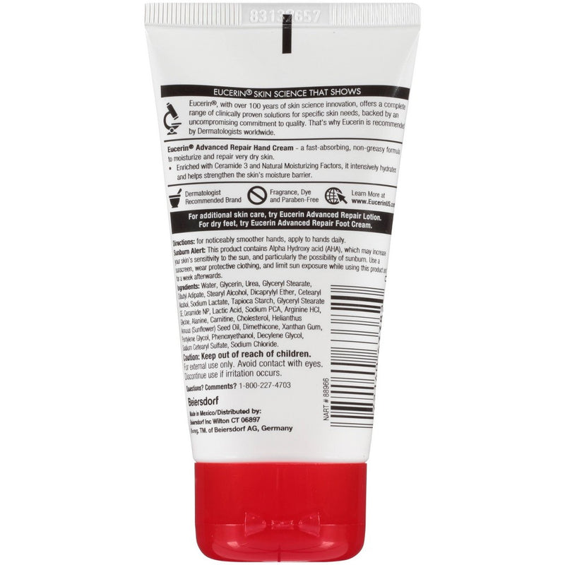 Eucerin Advanced Repair Hand Cream - 2.7oz/PACK OF 3!!!
