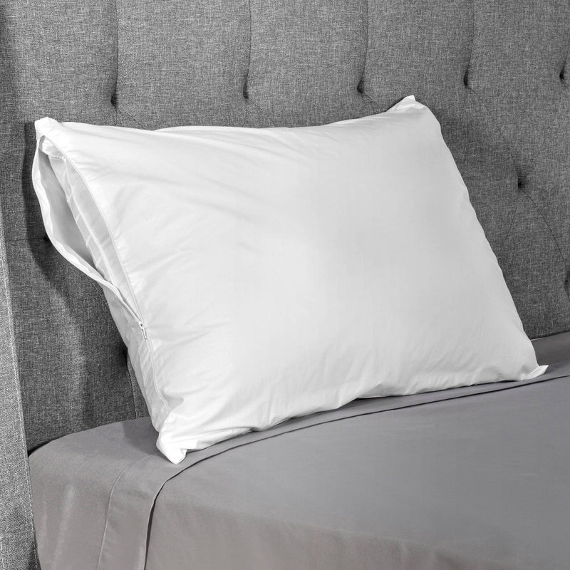 Standard/Queen Ultimate Comfort Breathable Pillow Protector-White - AllerEase