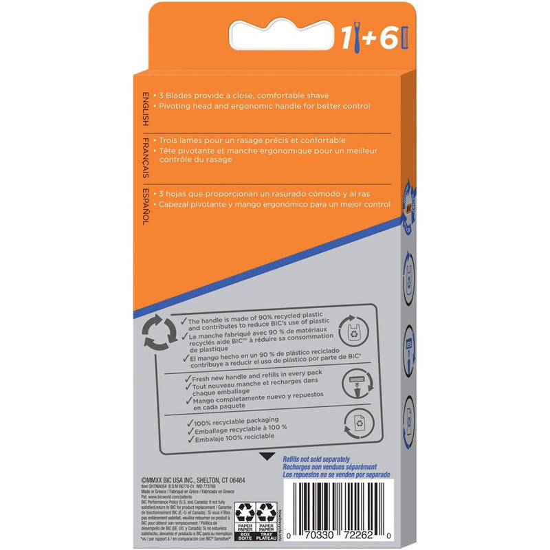 BiC Comfort 3 Hybrid Men's Disposable Razors - 6ct