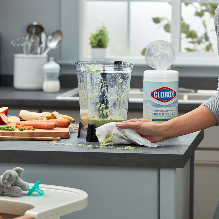 Clorox Free & Clear Wipes - Lemon - 75ct