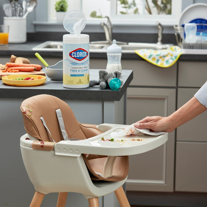 Clorox Free & Clear Wipes - Lemon - 75ct