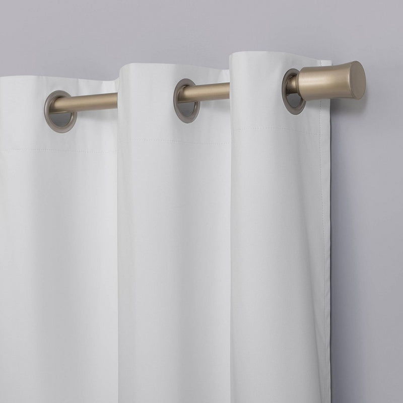96"x40" Harper Bright Vibes Grommet Top 100% Blackout Curtain Panel White - Sun Zero