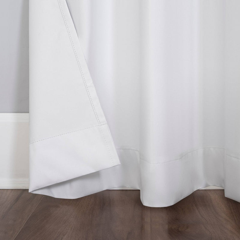 96"x40" Harper Bright Vibes Grommet Top 100% Blackout Curtain Panel White - Sun Zero