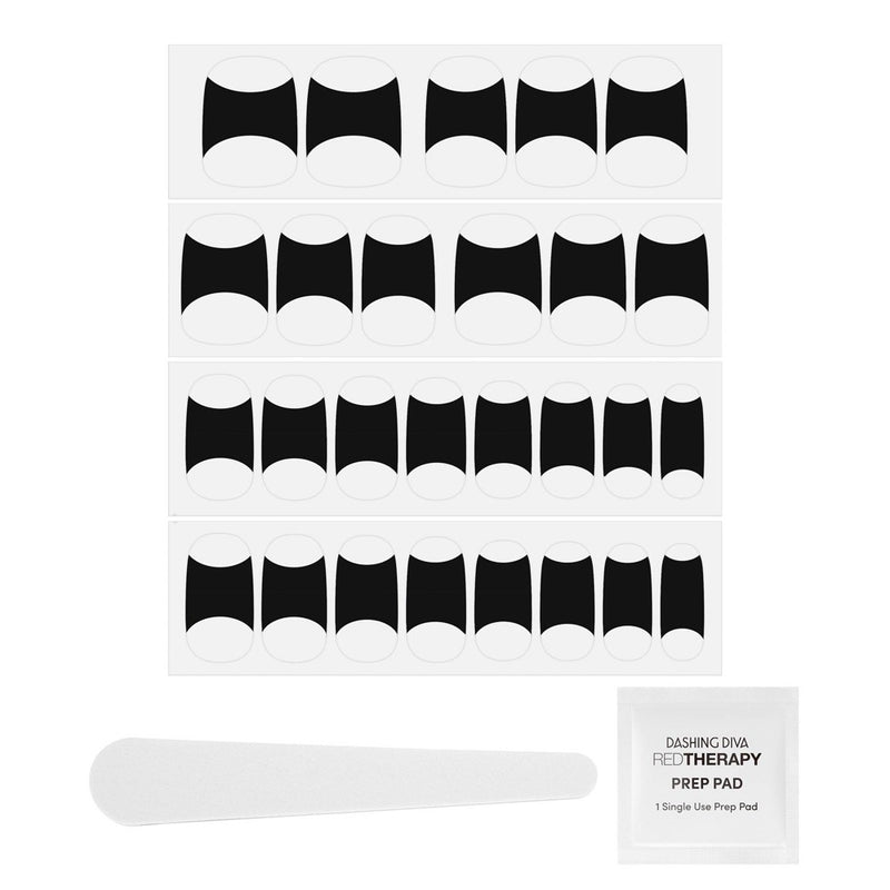 Dashing Diva Gloss Ultra Shine Gel Mani Bundle - Classic French and Onyx French - 68ct