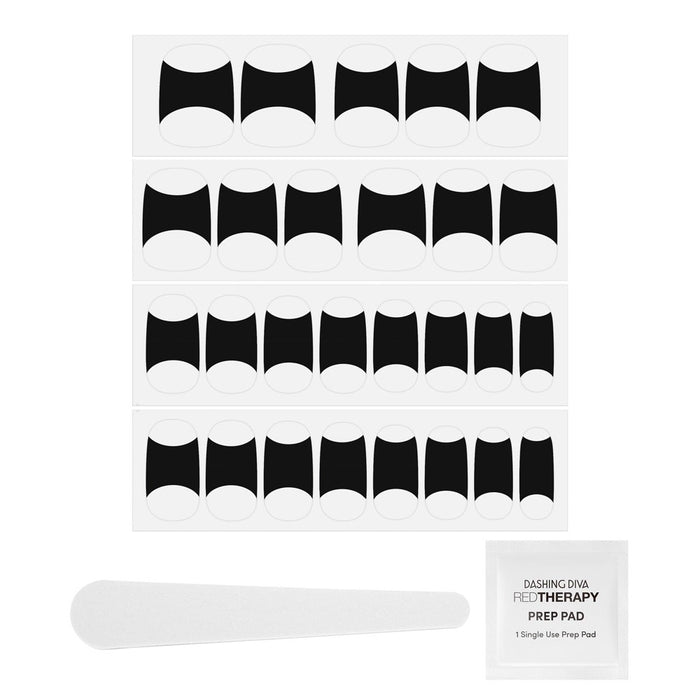 Dashing Diva Gloss Ultra Shine Gel Mani Bundle - Classic French and Onyx French - 68ct