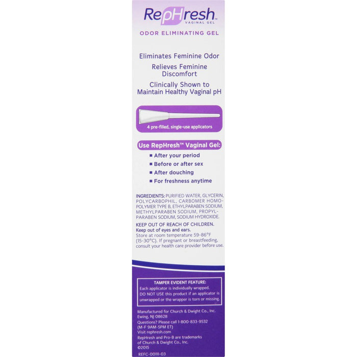 RepHresh Odor Eliminating pH Balancing Gel - 0.07oz