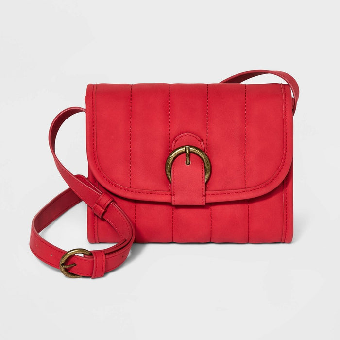 Buckle Flap Crossbody Bag - Universal Thread™ Red