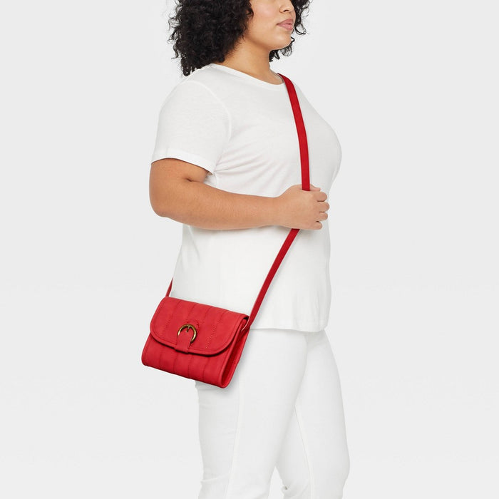 Buckle Flap Crossbody Bag - Universal Thread™ Red