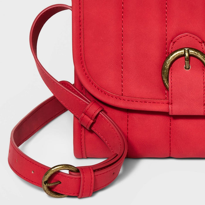 Buckle Flap Crossbody Bag - Universal Thread™ Red