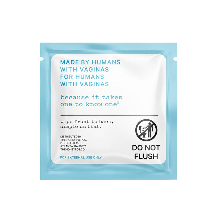 The Honey Pot Sensitive Intimate Wipes - Travel Size - 15ct