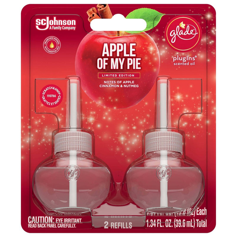 Glade PlugIns Scented Oil Air Freshener Refills - Apple of My Pie - 1.34oz/2ct