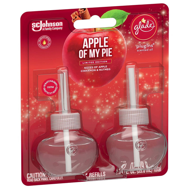 Glade PlugIns Scented Oil Air Freshener Refills - Apple of My Pie - 1.34oz/2ct