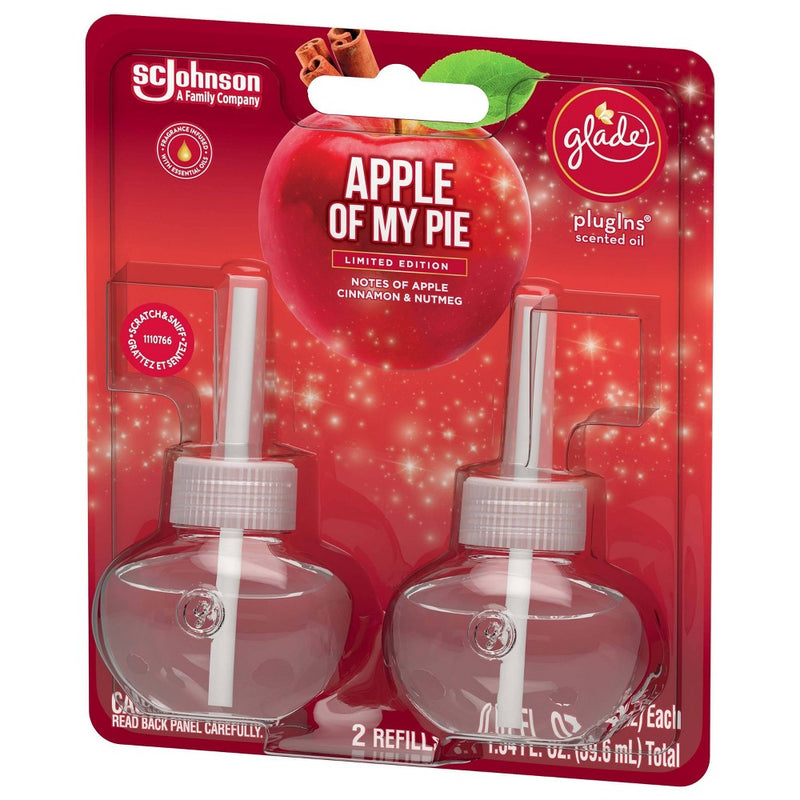 Glade PlugIns Scented Oil Air Freshener Refills - Apple of My Pie - 1.34oz/2ct