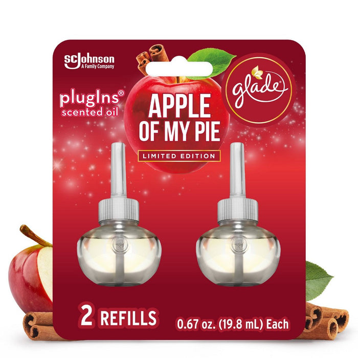 Glade PlugIns Scented Oil Air Freshener Refills - Apple of My Pie - 1.34oz/2ct