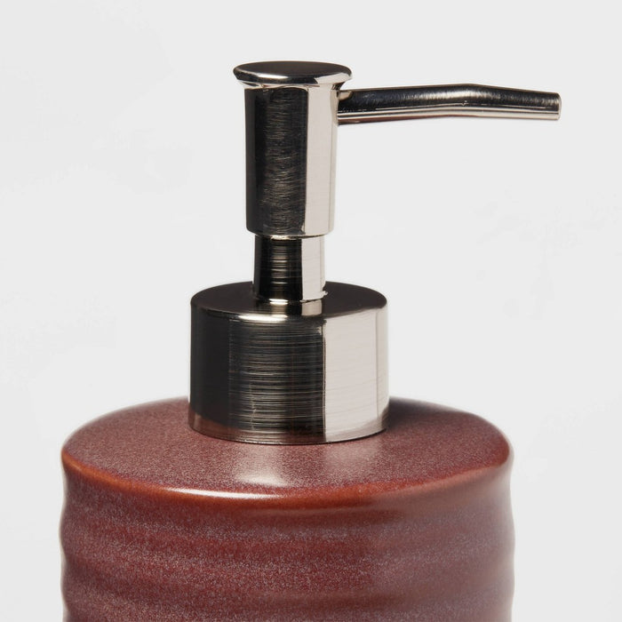 Ceramic Soap Pump Brown - Threshold™