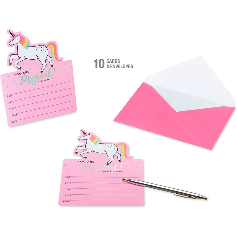 10ct Birthday Party Invitations for Kids' Unicorn - Spritz™
