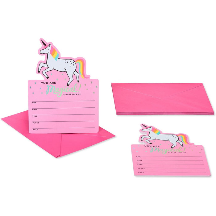 10ct Birthday Party Invitations for Kids' Unicorn - Spritz™