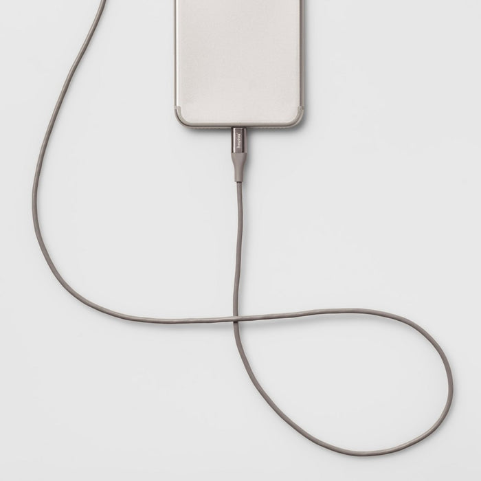 6' Lightning to USB-A Round Cable - heyday™ Gray/Silver6