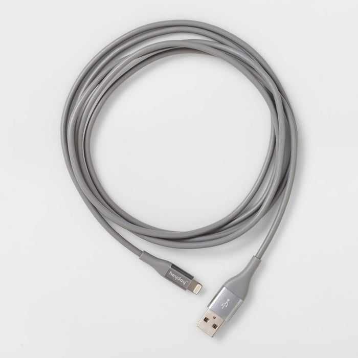 6' Lightning to USB-A Round Cable - heyday™ Gray/Silver6