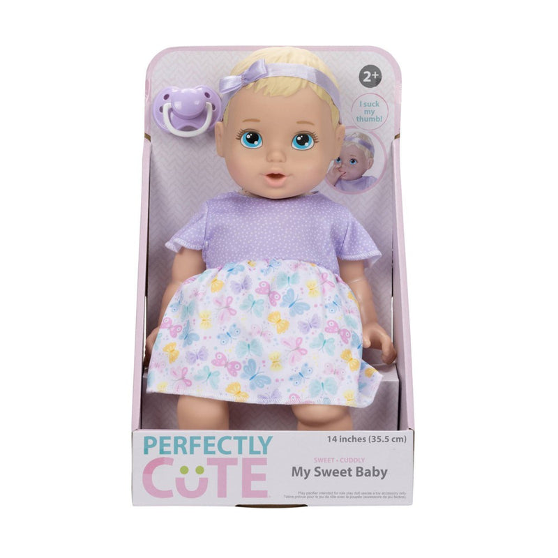 Perfectly Cute Basic Girl 14" Baby Doll - Blonde Hair Blue Eyes