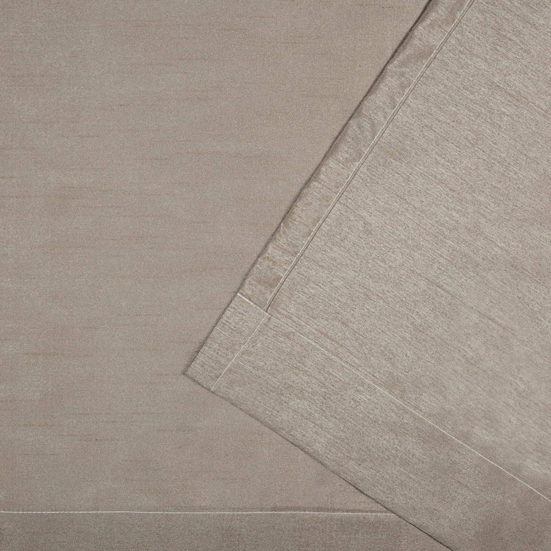 Set of 2 84"x54" Chateau Striped Faux Silk Grommet Top Window Curtain Panel Taupe - Exclusive Home