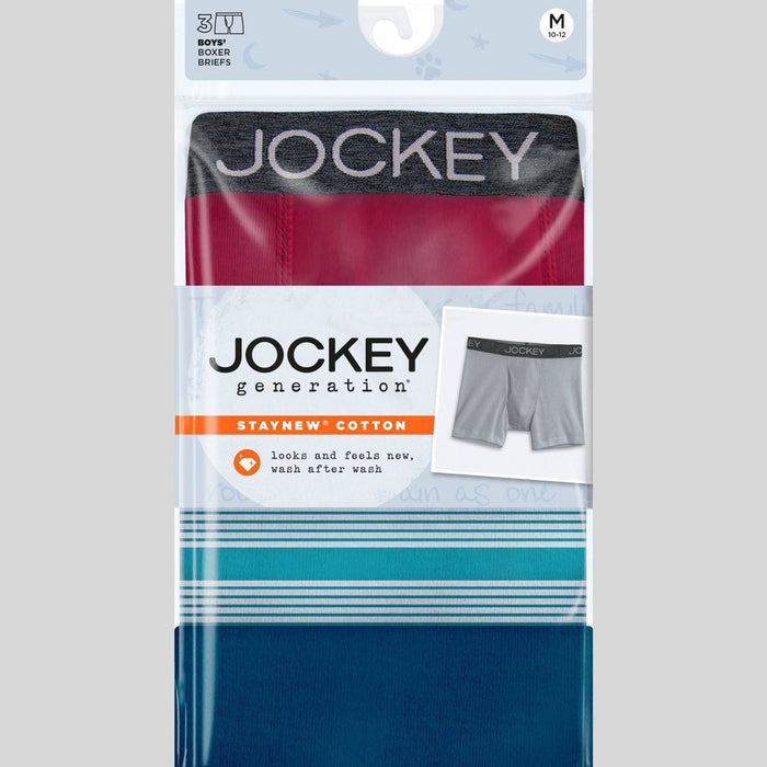 Jockey Generation™ Boys' 3pk Cotton Boxer Briefs - S