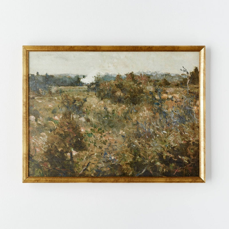 24" x 18" Landscape Study Framed Wall Canvas Antique Gold - Threshold™ designed with Studio McGee (LOCAL PICKUP ONLY)