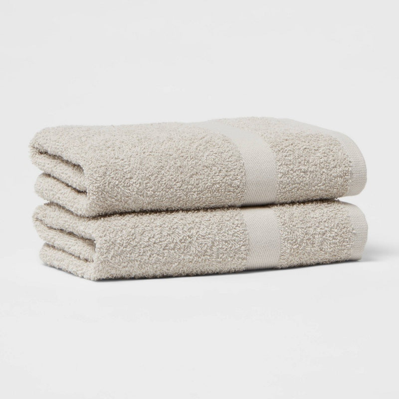 2pk Hand Towel Set Gray - Room Essentials™