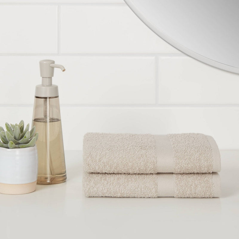 2pk Hand Towel Set Gray - Room Essentials™