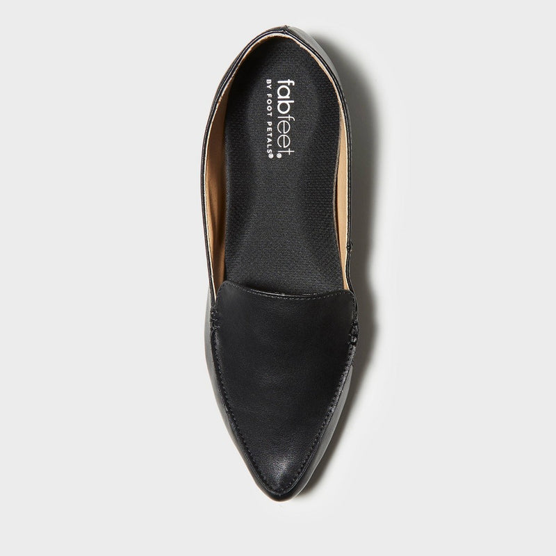 Fab Feet Women's by Foot Petals Flat Shoe Cushion Insoles Black One Size - Size (6-10)