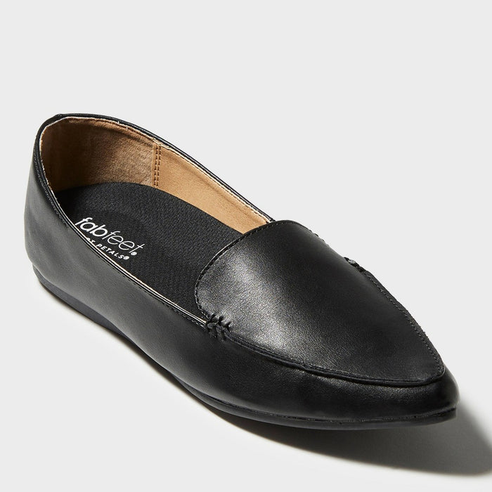 Fab Feet Women's by Foot Petals Flat Shoe Cushion Insoles Black One Size - Size (6-10)