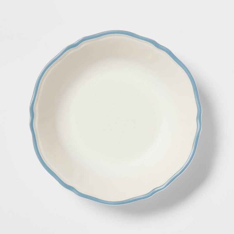 23oz 4pk Melamine Dinner Bowls White - Threshold™ designed with Studio McGee