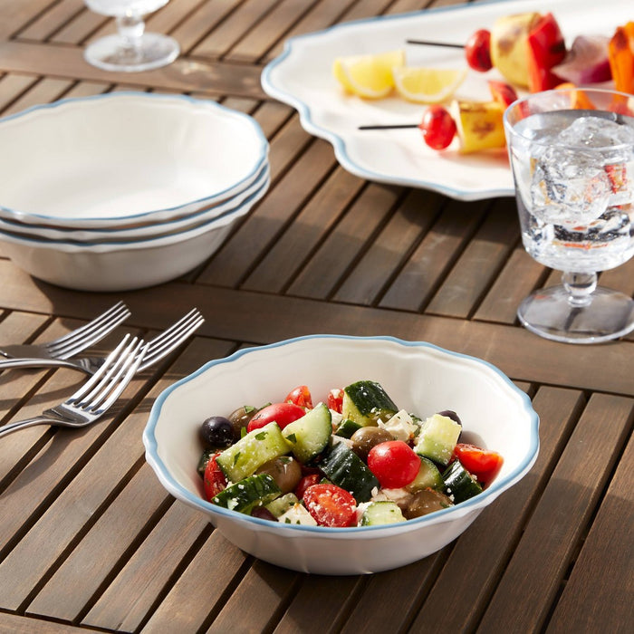 23oz 4pk Melamine Dinner Bowls White - Threshold™ designed with Studio McGee