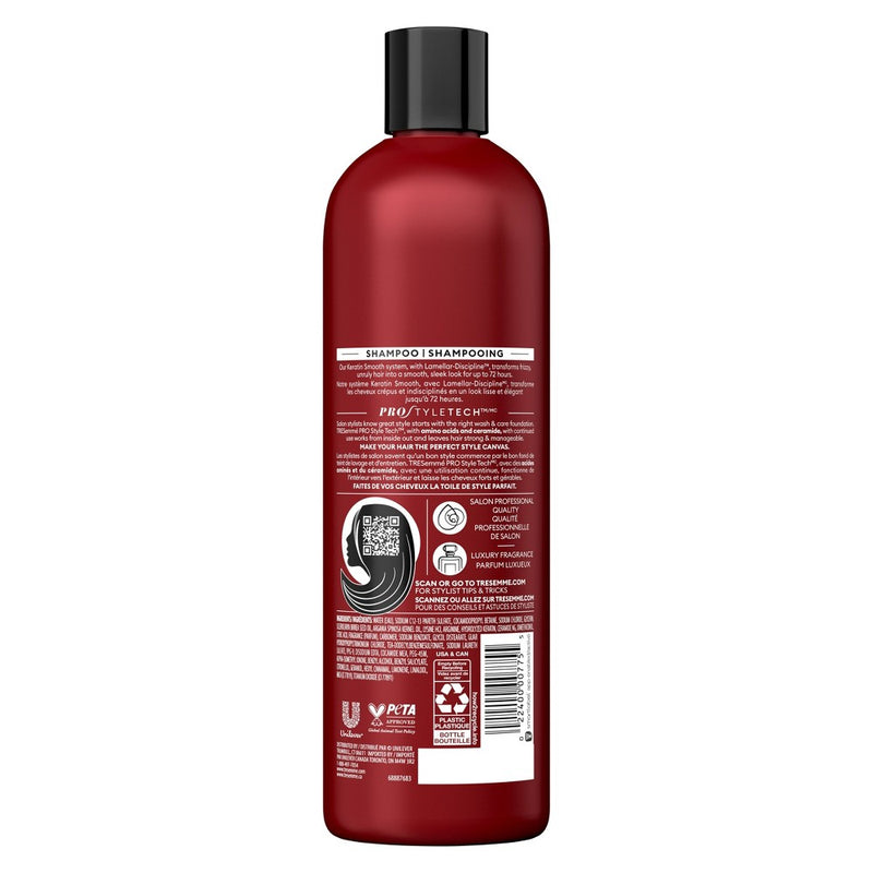 Tresemme Keratin Smooth Shampoo for Dry or Frizzy Hair - 20 fl oz