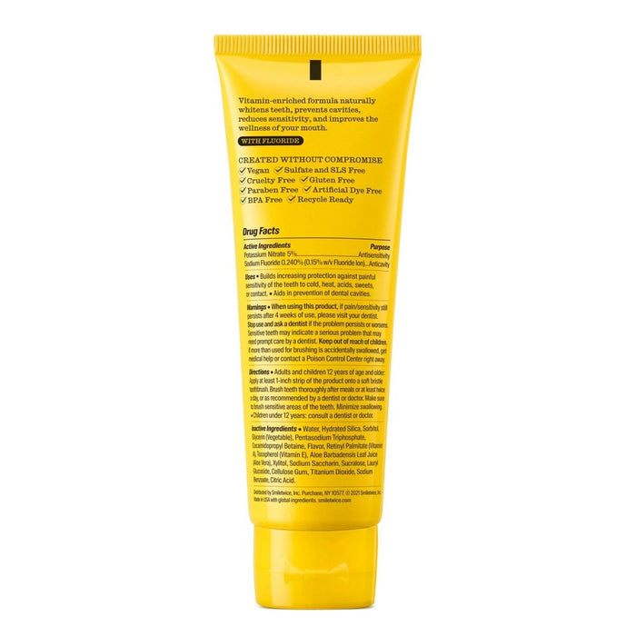 Twice Naturally Whitening Fluoride Toothpaste - Invigorating Wintergreen/Peppermint - 3.4oz