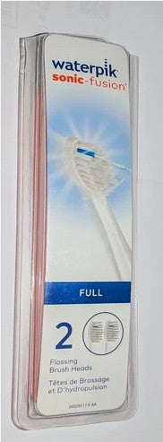 Waterpik Sonic Fusion Full Size Brush Head - White - 2ct